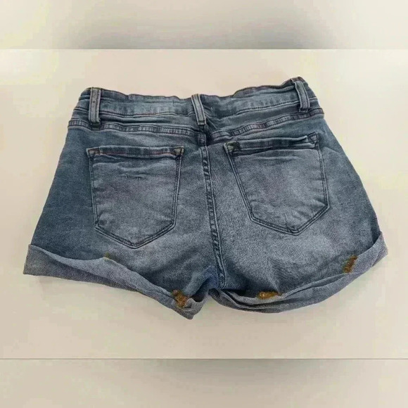 Kancan women's size 9/28 blue jean shorts with cuff rolled bottom - Picture 5 of 7